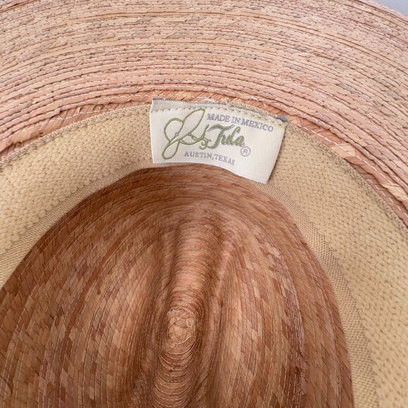 Tula Lifeguard Palm Straw Sun Hat S/M Unisex UPF 50+ Protect Chinstrap Wide Brim - Picture 10 of 13